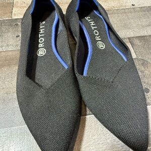 Rothy’s Black Pointed Toe Flats Washable Knit Women’s 11.5